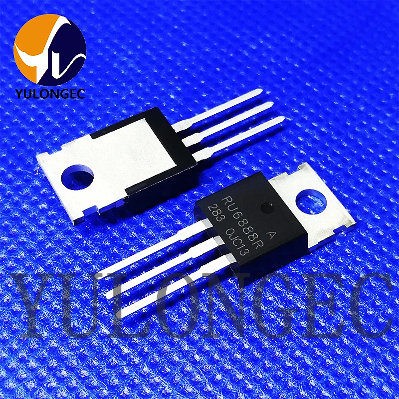 10PCS RU6888R N-Channel Power MOSFET 68V/88A 6mOhms TO-220 Chip Original