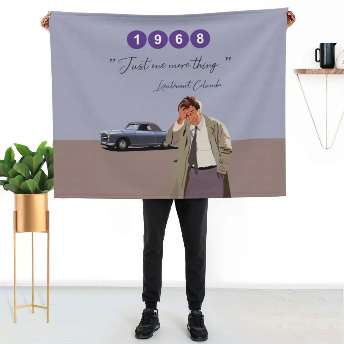 Just one more thing, Columbo Throw Blanket Spring Fall Cozy Throw Blanket for Couch