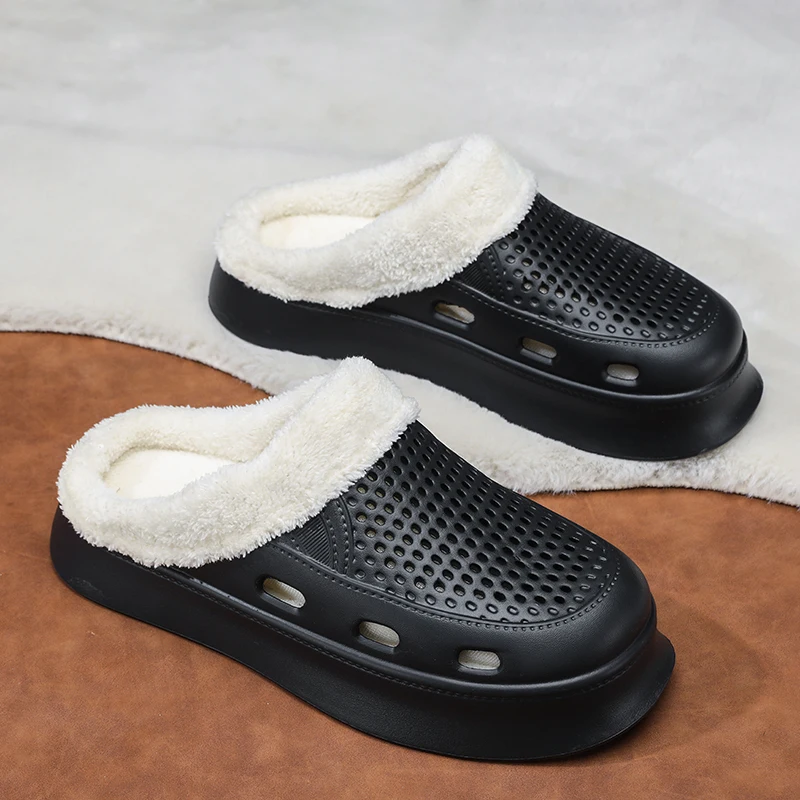 

Unisex Winter Warm Home Cotton Shoes Non Slip Comfortable EVA Slippers for Indoor Outdoor Use