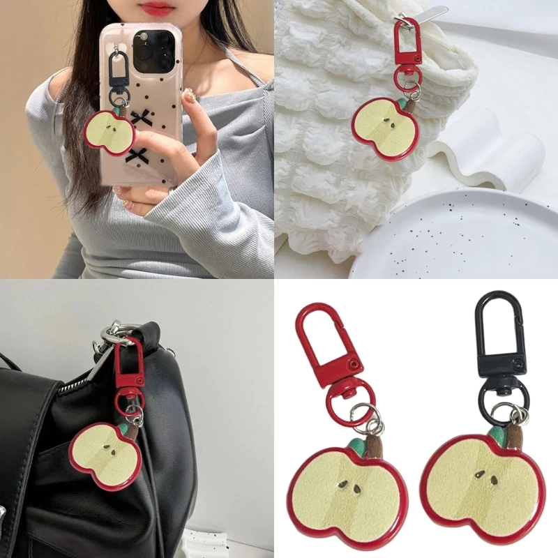 Lightweight Fruit Keychain Accessory Modern Fruit Key Ornament Versatile Use for Personalizing Your Accessories