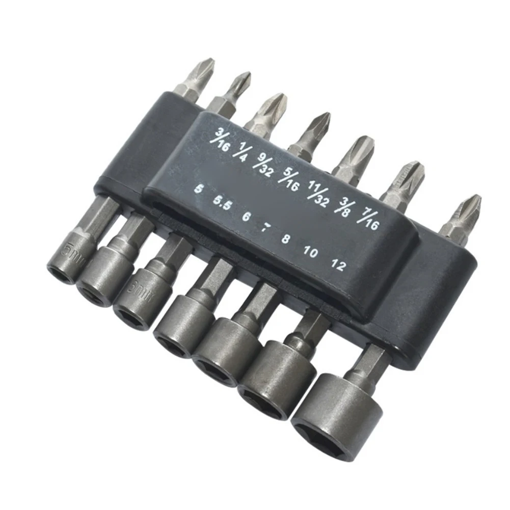 

14pcs 1/4in Hex Shank Power Screw Driver Drill Bits Set Magnetic Cross Screwdriver Bits PH0/PH1/PH2/PH3/PZ1/PZ2/PZ3 Hex Shank