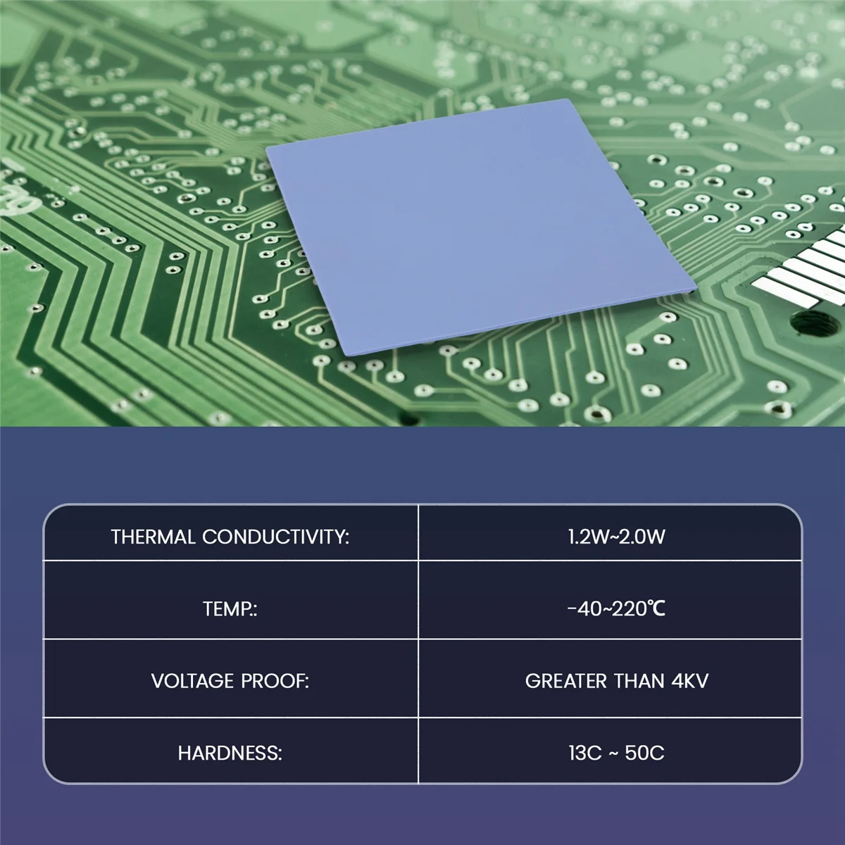 GPU CPU ฮีทซิงค์ Cooling Conductive ซิลิโคน Pad 100 มม.x 100 มม.x 1 มม.แผ่นความร้อนคุณภาพสูง