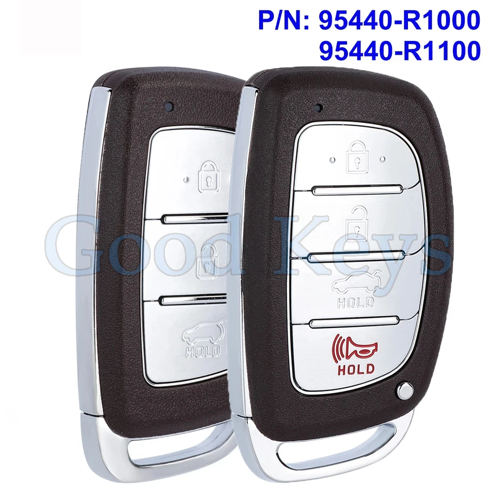 

KEYECU 95440-R1000 95440-R1100 Smart Remote Key Fob for Hyundai HB20 2020 2021 2022 2023 433MHz 4A Chip 3/ 4 Button