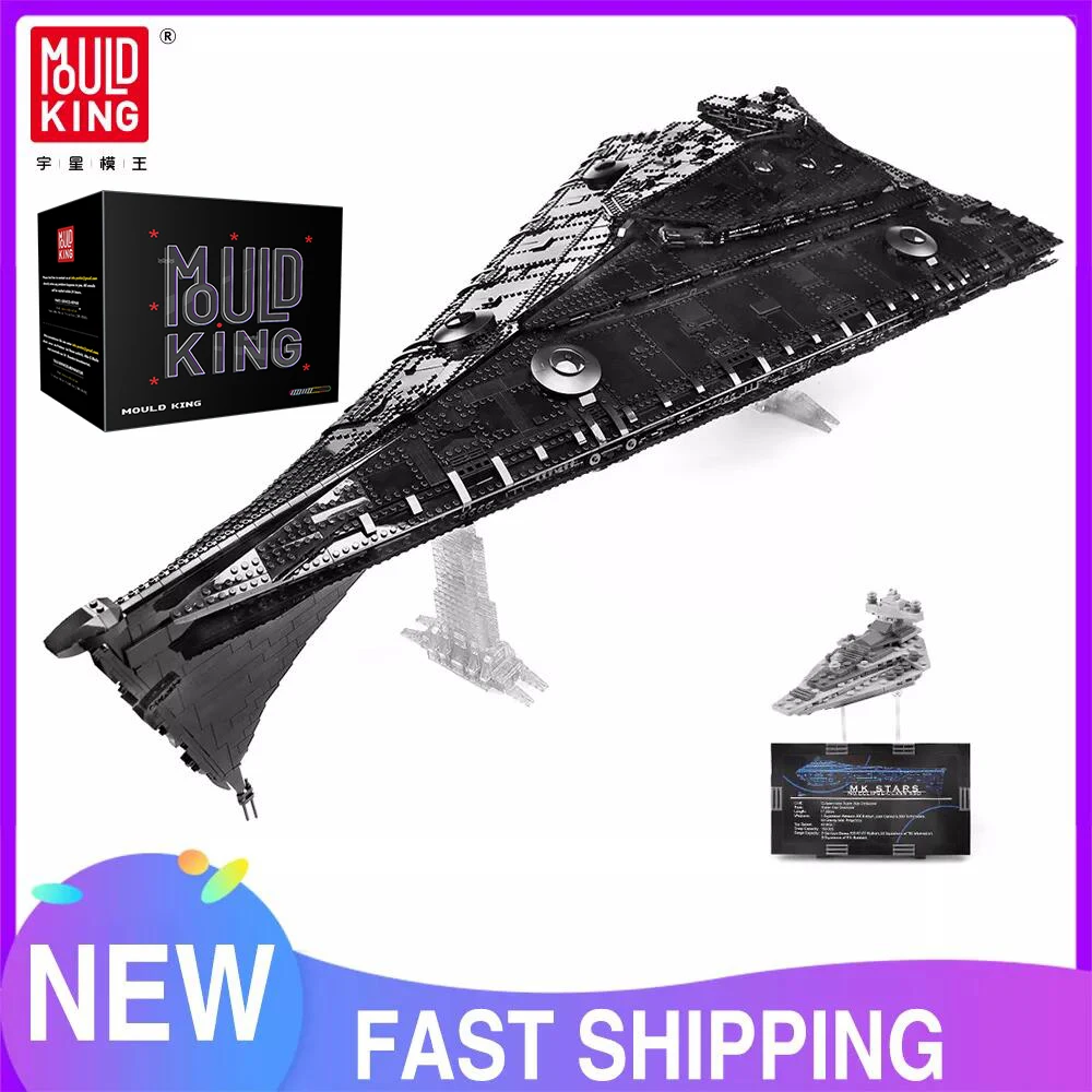 MOULD KING 21004 Star Plan Toys The Eclipse-Class Dreadnought Star Destroyer Model Building Blocks Bricks Kids Christmas Gifts