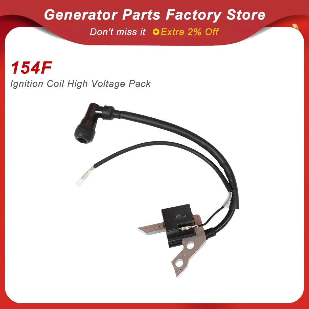 154F Ignition Coil High Voltage Pack 20mm Hole Distance For Generator Engine Parts