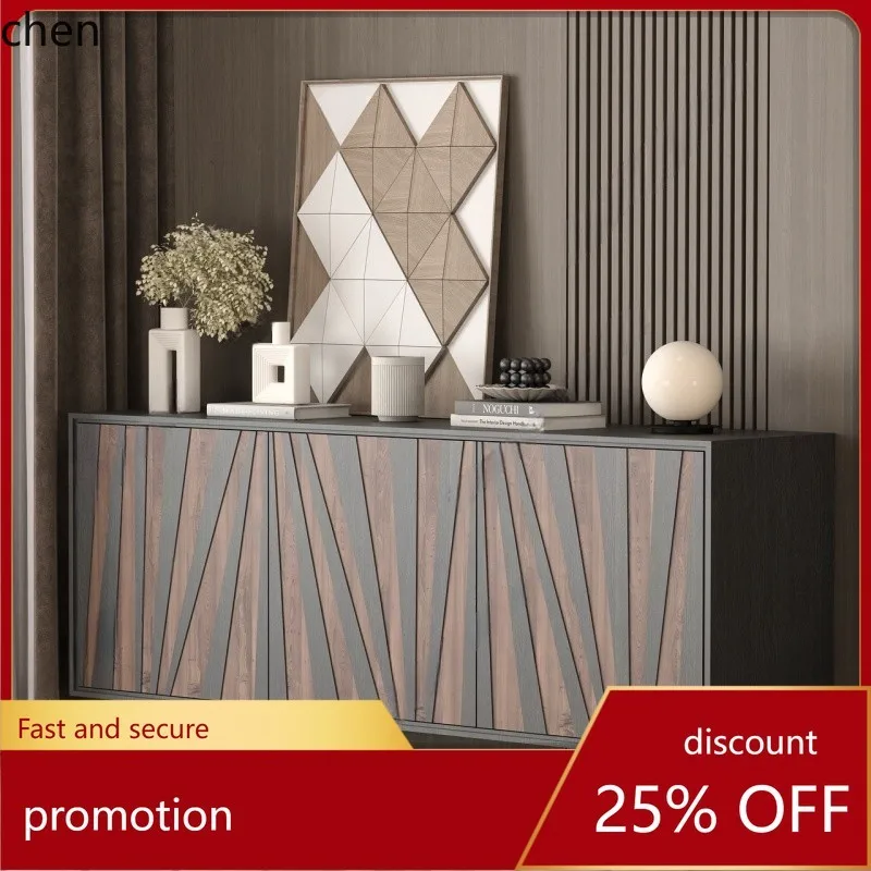 

HT Lacquered Sideboard Cabinet Modern Simple Light Luxury Storage Organizer Entrance Dining Room Wall-Mounted Wine Cabinet