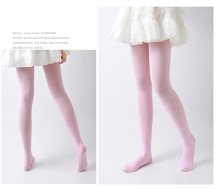 Ballett-Tanzstrumpfhose für Damen, Frühling/Herbst, Bonbonfarben, Dünne Ausführung, Modische Samtstrumpfhose – Detail 8