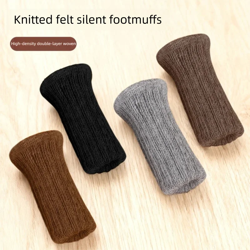 Filcowe nakładki na nogi stołów i krzeseł, odporne na zużycie, antypoślizgowe i redukujące hałas, pogrubione podkładki pod meble i do jadalni.