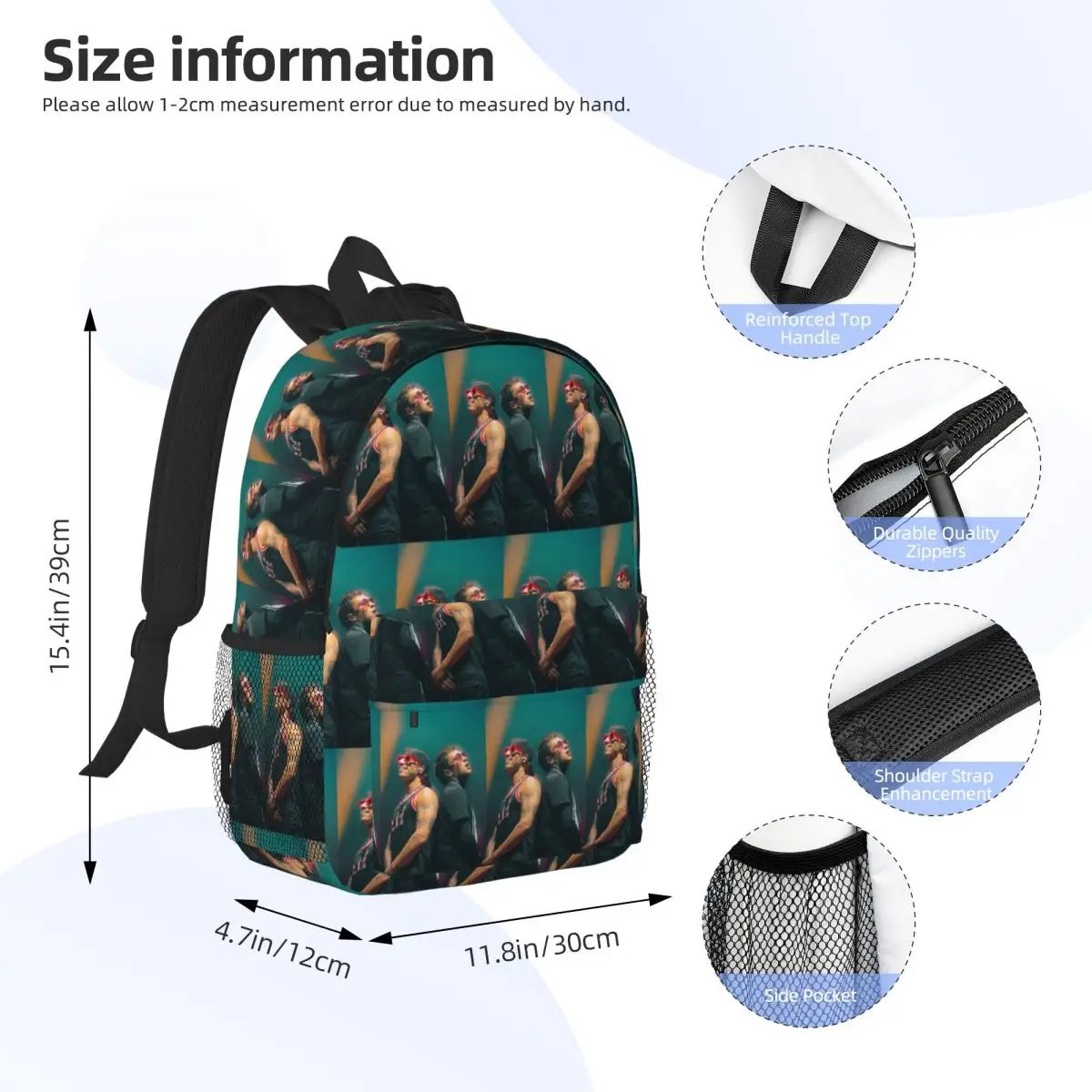 T-Twenty One P-Pilots Backpack Student Boys Girls BookBag Men Women School Bag Laptop Shoulder Bags
