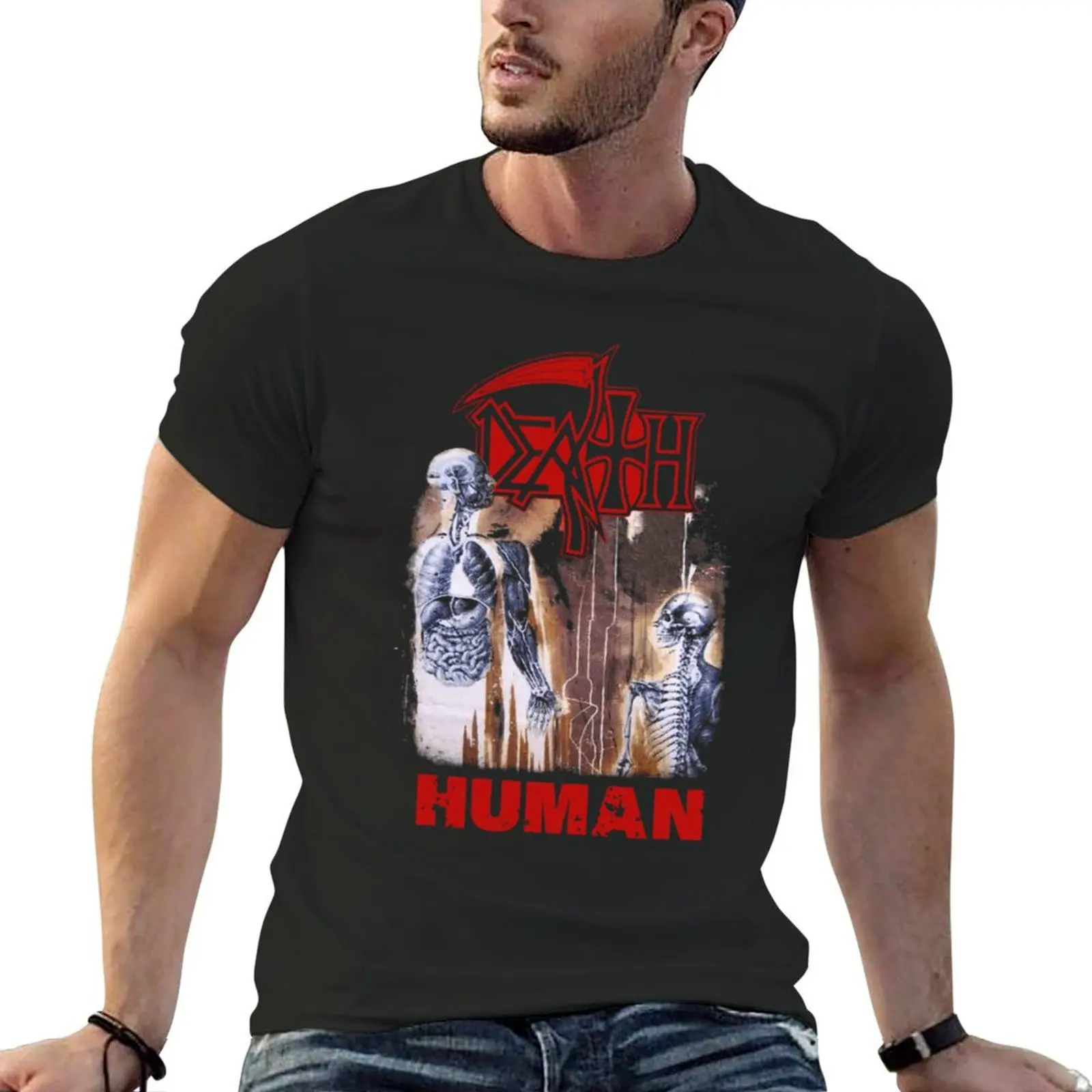 

Death Human T-shirt aesthetic clothes vintage clothes cute tops mens graphic t-shirts big and tall