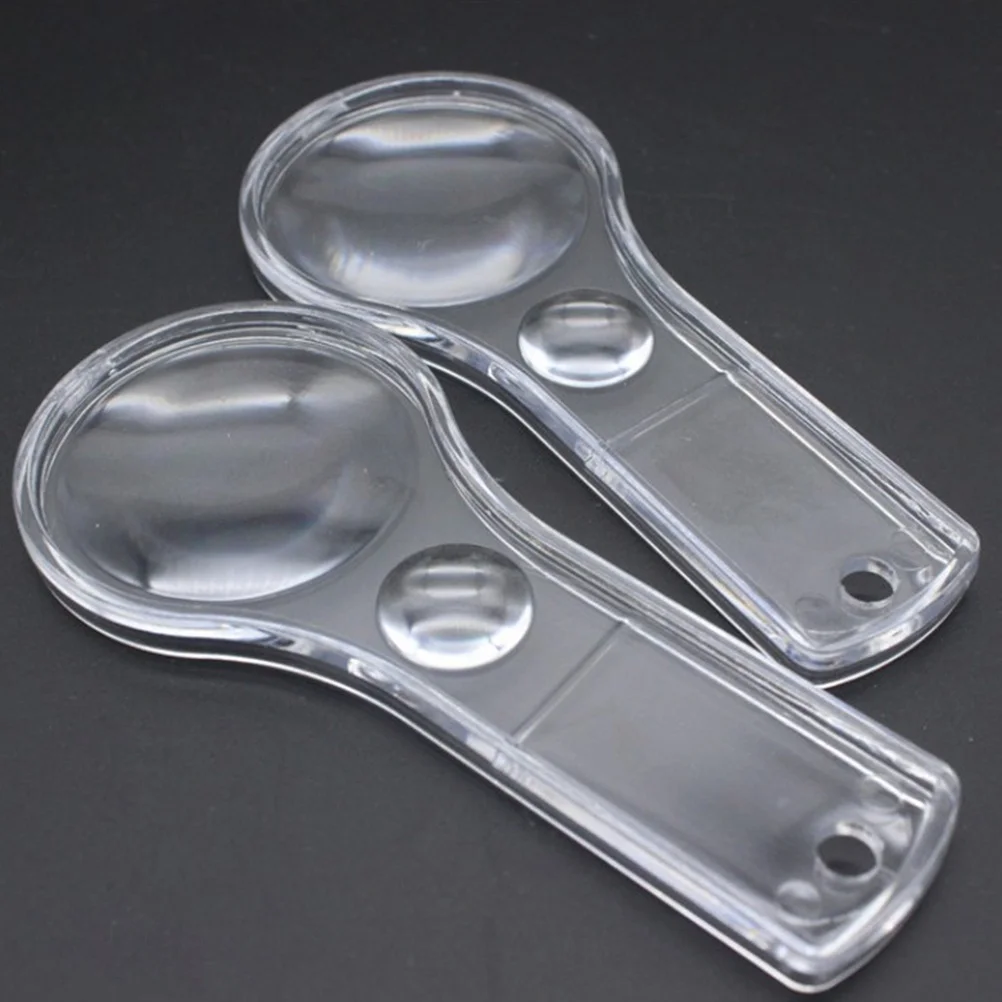 

10Pcs Handheld Magnifying Glass Adjustable Lenses Non Slip Ergonomic Handle Premium Materials Long Reading Time