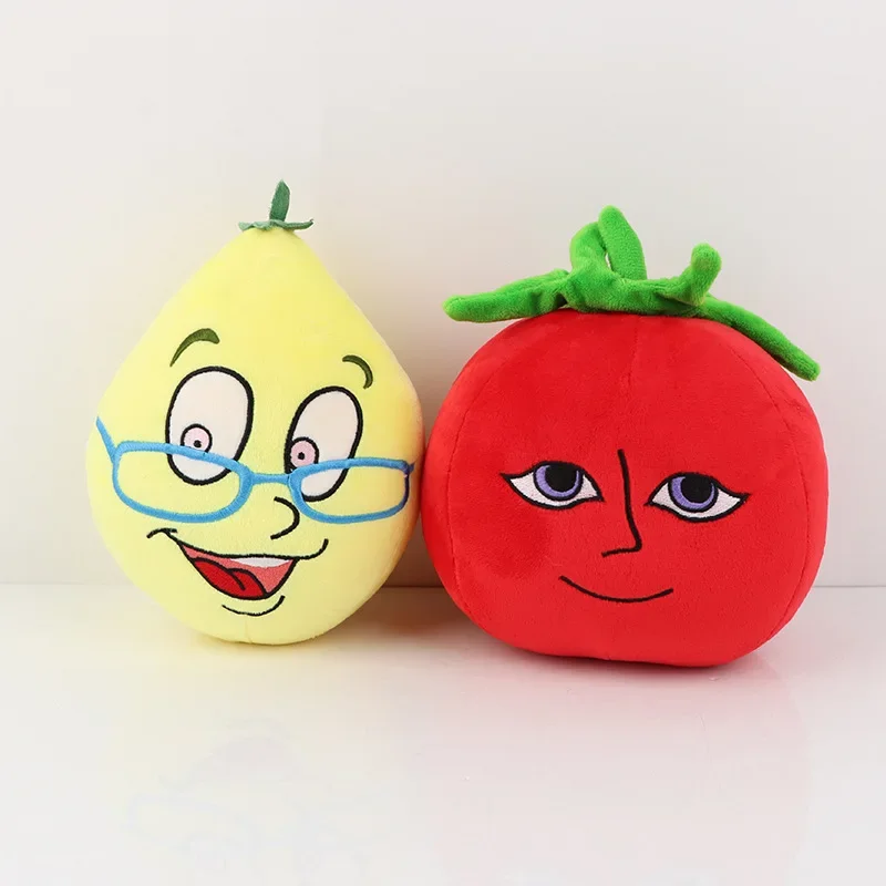 Ms.Lemons Plush Toy and Mr.Tomatos Pizza Tower Peppino Stuffed Dolls Fruits Vegetable Pepper Peluche Figure Kids Christmas Gifts