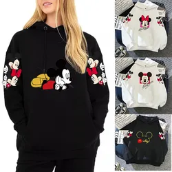 Mickey Minnie Mouse Hoodie Women's Autumn/Winter Coat Hoodies Sweatshirt Disney Hoodie Woman Clothing Long Sleeve Sweatshirts