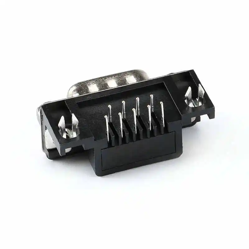 Plugue e soquete DR9/15/25, macho/fêmea, 9/15/25 pinos, série/porta paralela, pinos dobrados de 90 graus, tipo montado em placa
