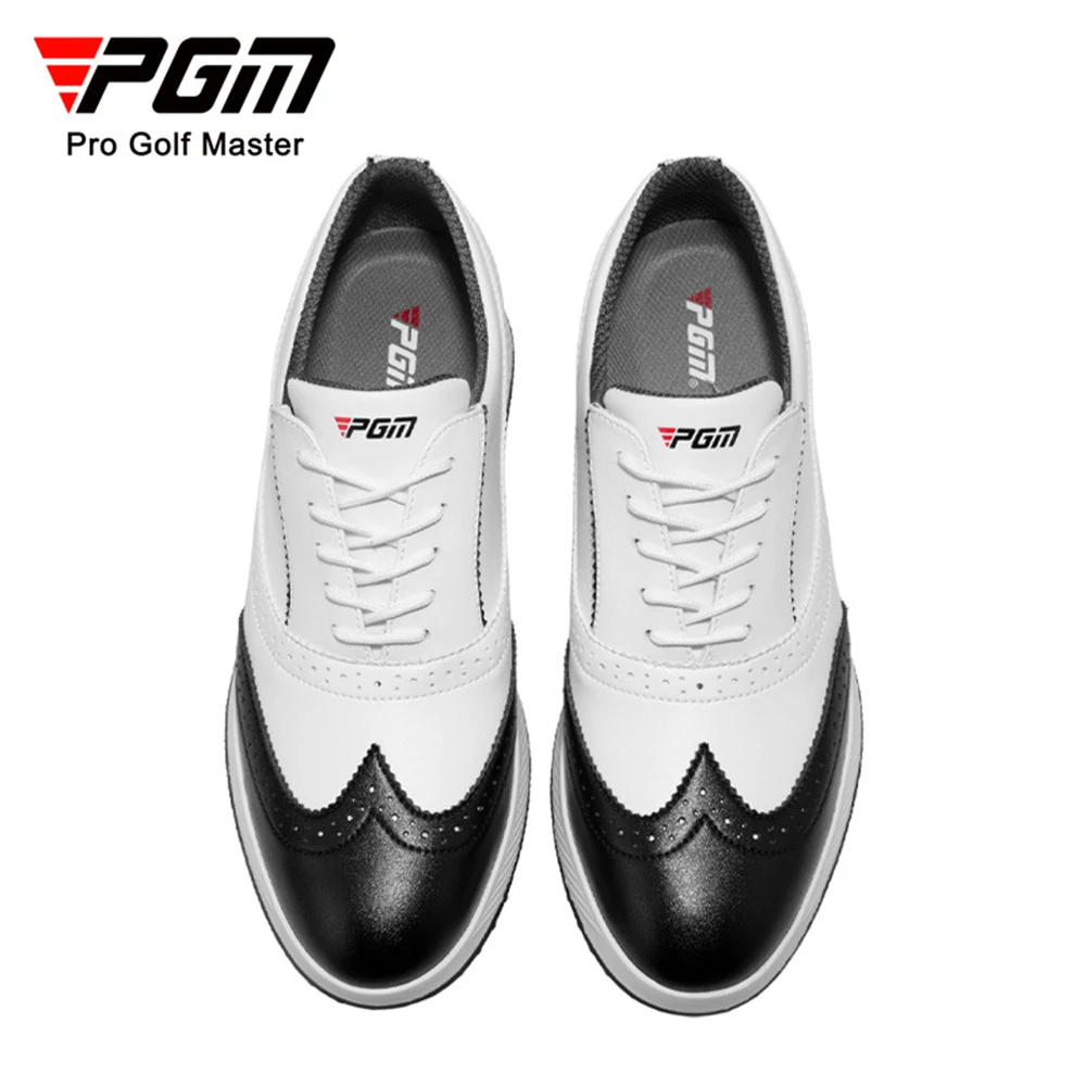 PGM Golf Shoes for Men Waterproof Non-slip Golfer Shoes Knob Quick Lacing Golf Sneakers Comfortable Walking Golfing Footwear