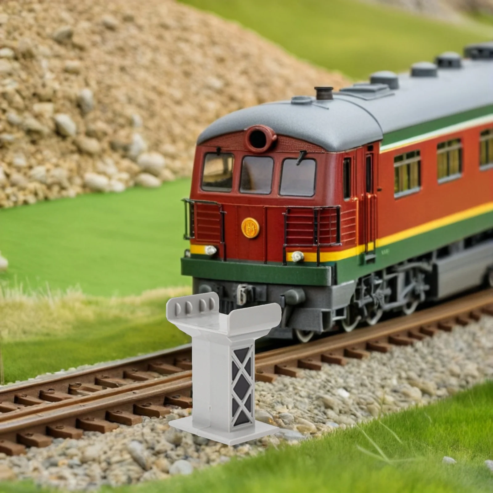 

15pcs Railway Track Accessories Plastic Train Bridge Supports Multi-Tiered High-Level Blocks For Elevated Tracks Train Table