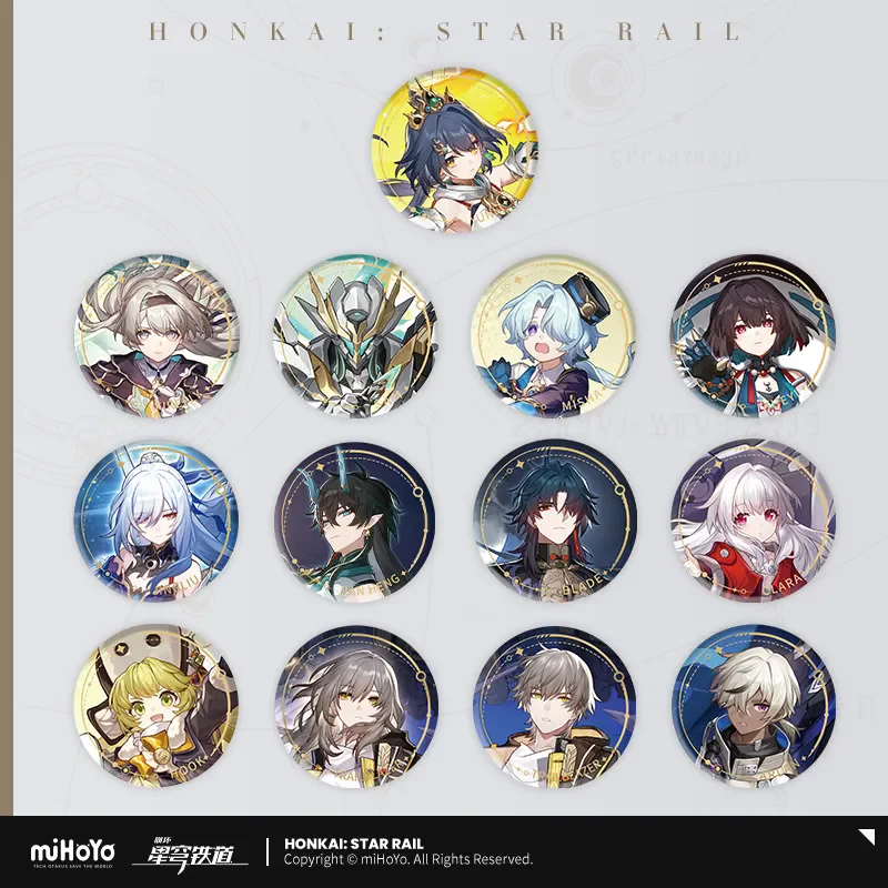 Game Honkai Star Rail Brooch Pins Anime Badge Cosplay  miHoYo Original Authentic The Destruction Path Badge Accessories Gifts