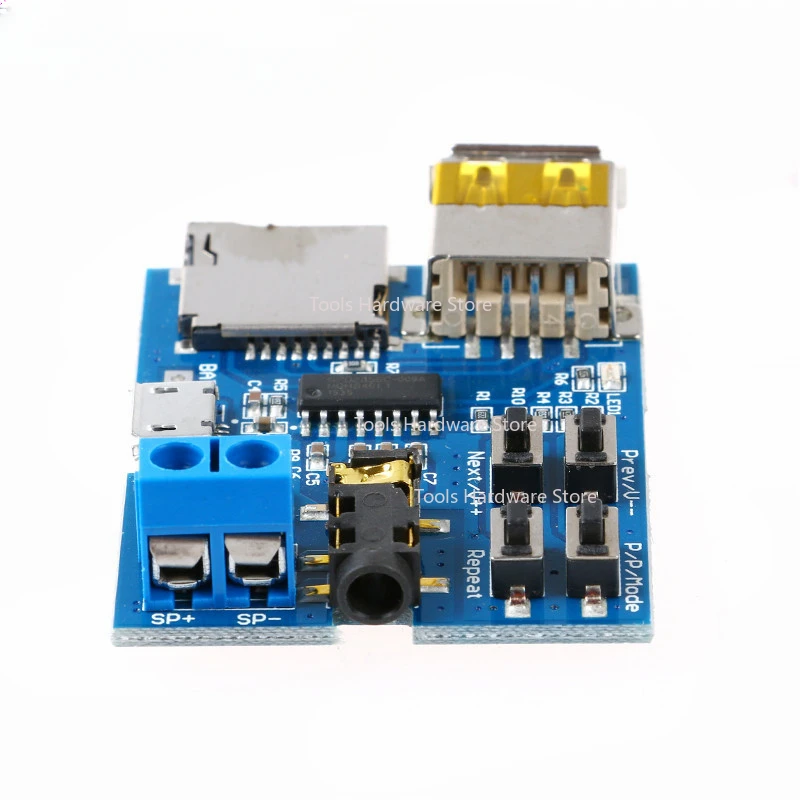 10 قطعة وحدة مايكرو USB MP3 TF بطاقة U القرص MP3 تنسيق فك مجلس مكبر للصوت فك وحدة مشغل الصوت 3.7-5.5 فولت