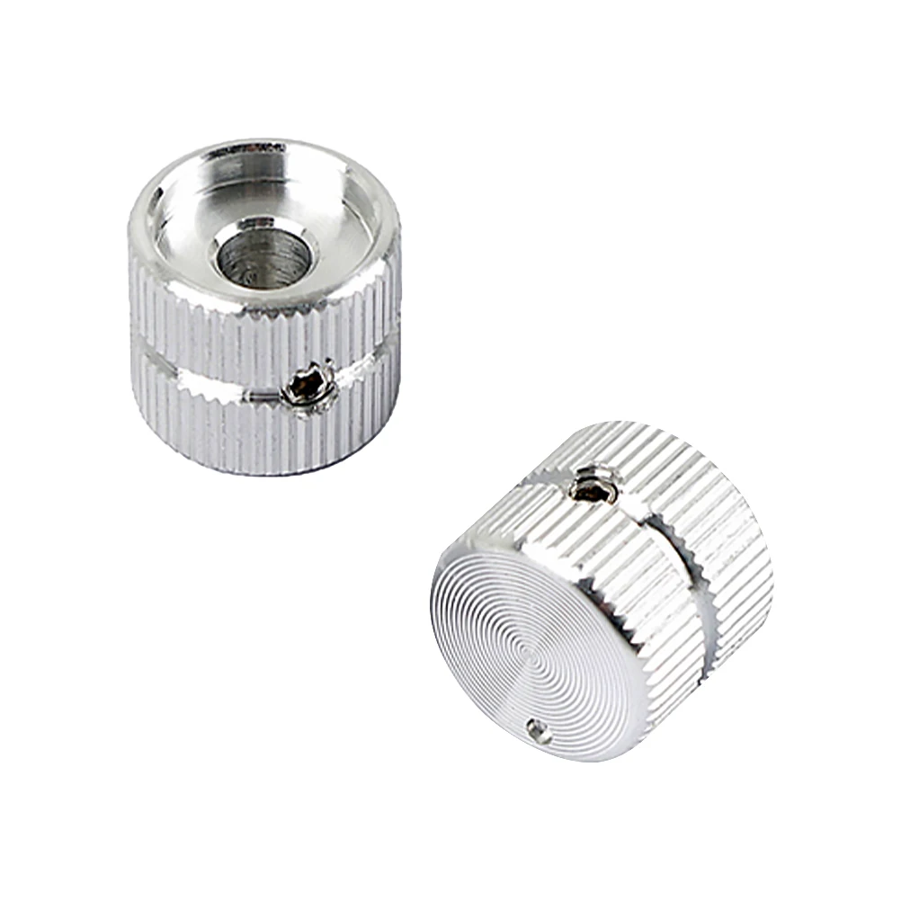 

2 Pcs Component Screw Eye Knob Accessories Metal Knobs Volume Control for Guitar