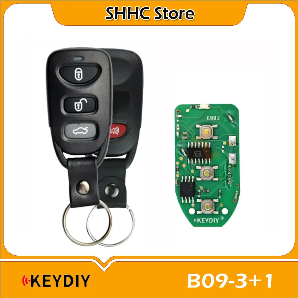 

KEYDIY KD B09-4 Universal Car Remote Key B09-3+1 3+1 Buttons for Hyundai Kia Type Car Key for KD900 KD-x2 KD Mini Key Programmer
