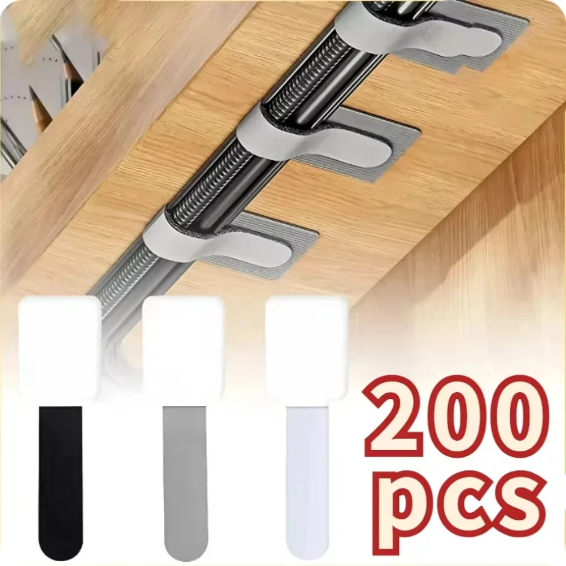 

Reusable Cable Organizer Self Adhesive Cord Rope Holders Desk Wire Winder Cable Tie Organizer Cord Protection Straps