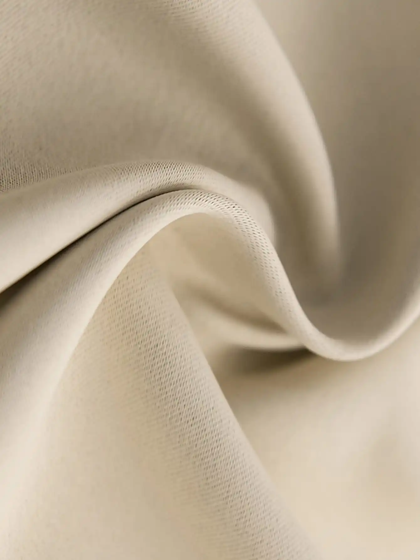 Ready made 100%Polyester linen blackout Solid color for hotel home window curtains for the living room