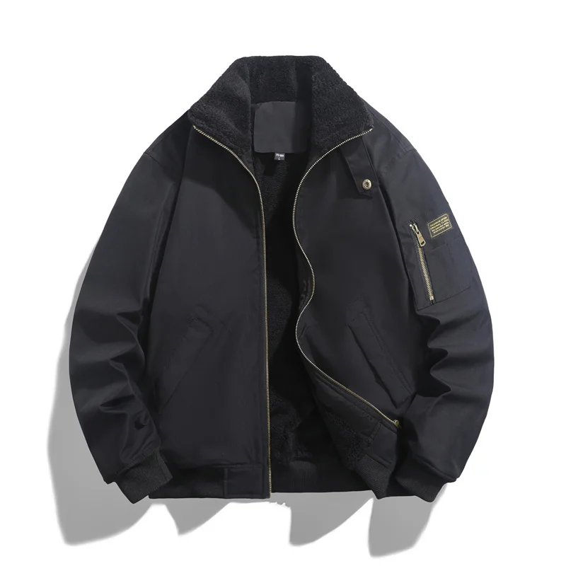 سترة شتوية جديدة للرجال سترة باركاس دافئة مقاومة للماء معطف خارجي جديد سترات رجالي للخريف من صوف الضأن للدفء مقاومة للرياح