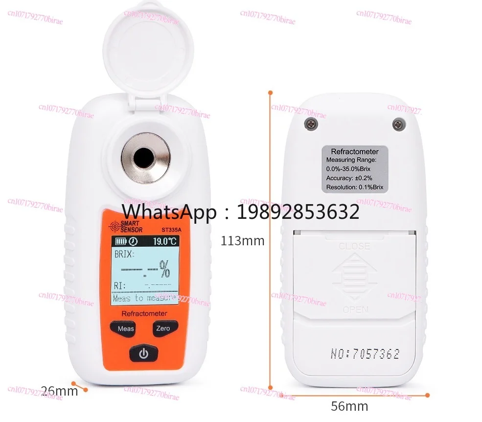 High Precision Fruit Thermometer Soy Milk Sweetness Meter Grape Wine Beverage Sugar Tester Juice Refractometer