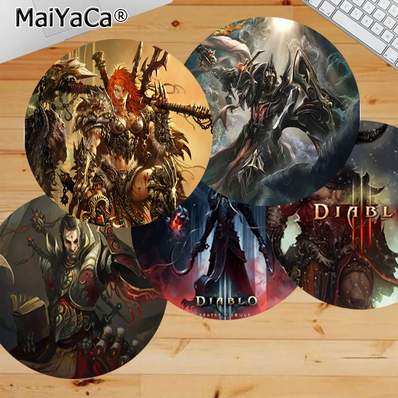 

My Favorite Diablo Rubber Mousepad 20x20cm Round Desk Kawaii Gaming Accessories Students Writing Pad For PC Desk Pad