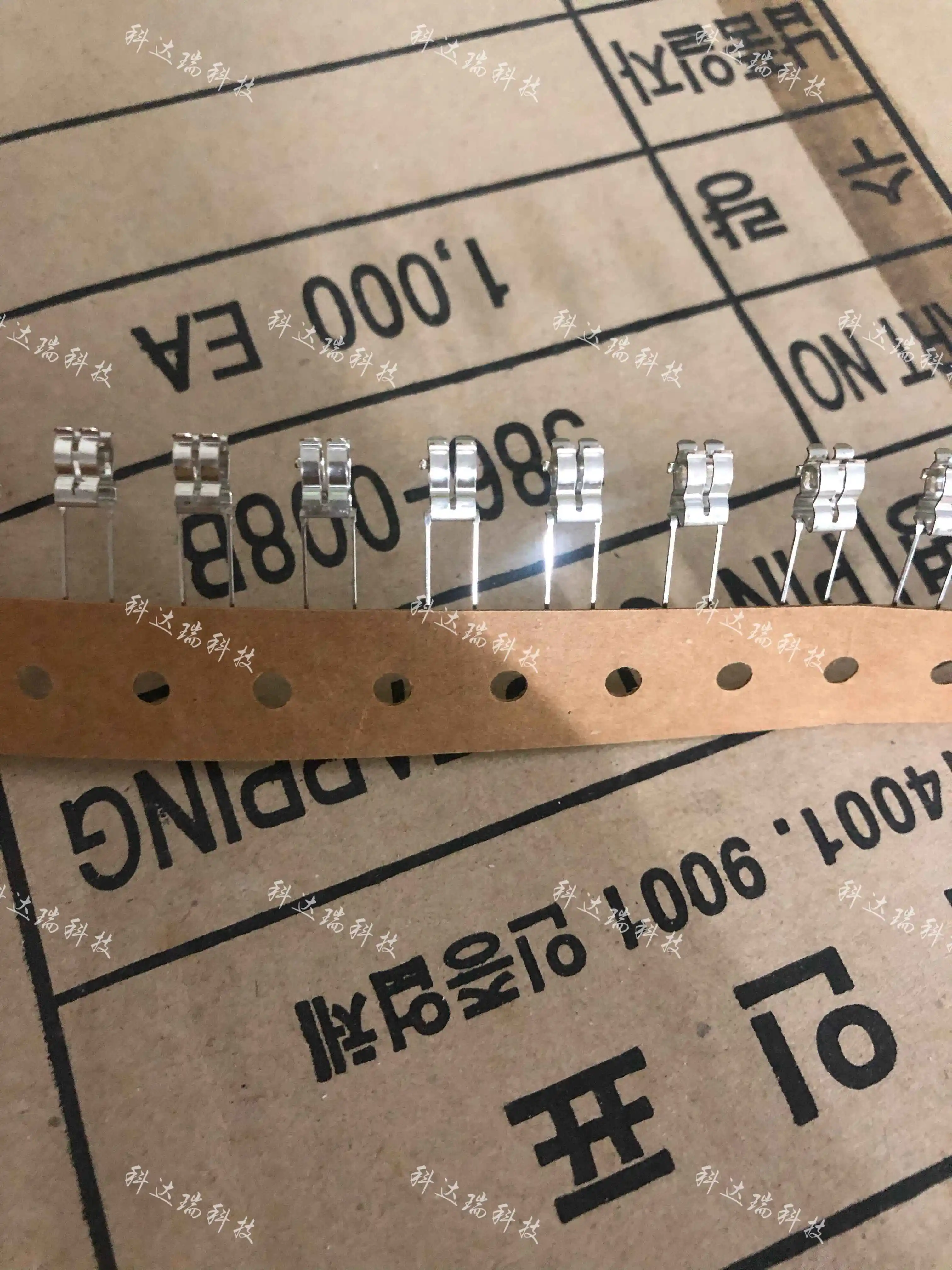100PCS/ 5*20mm imported double card silver-plated fuse clip, fuse holder row with fuse holder, good elastic quality