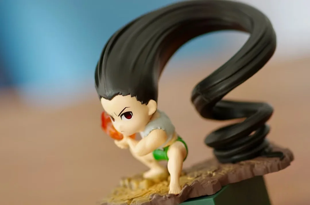 Escritorio Hunter X Hunter 4 escena en miniatura Rement comida juego comida de imitación juguetes modelo muñecas escritorio marea juego caja ciega 6 tipos