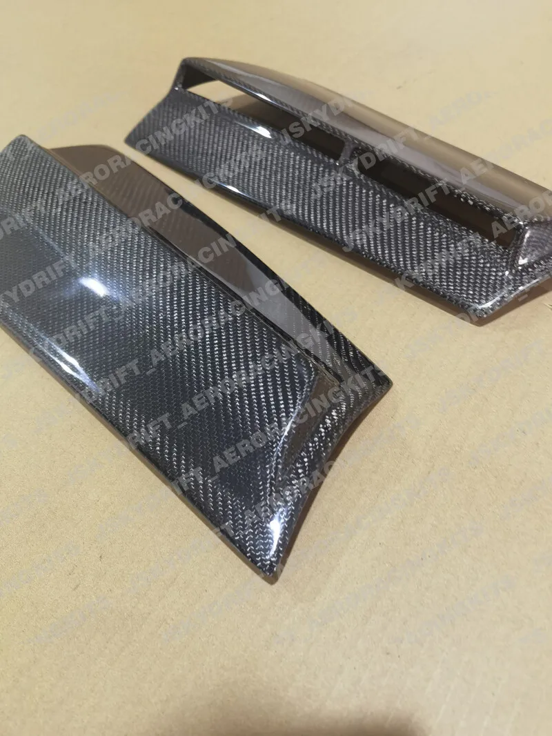 For Mini Cooper S R56 Carbon fiber C-Pillar Extension Addon Stick Cover 2pcs