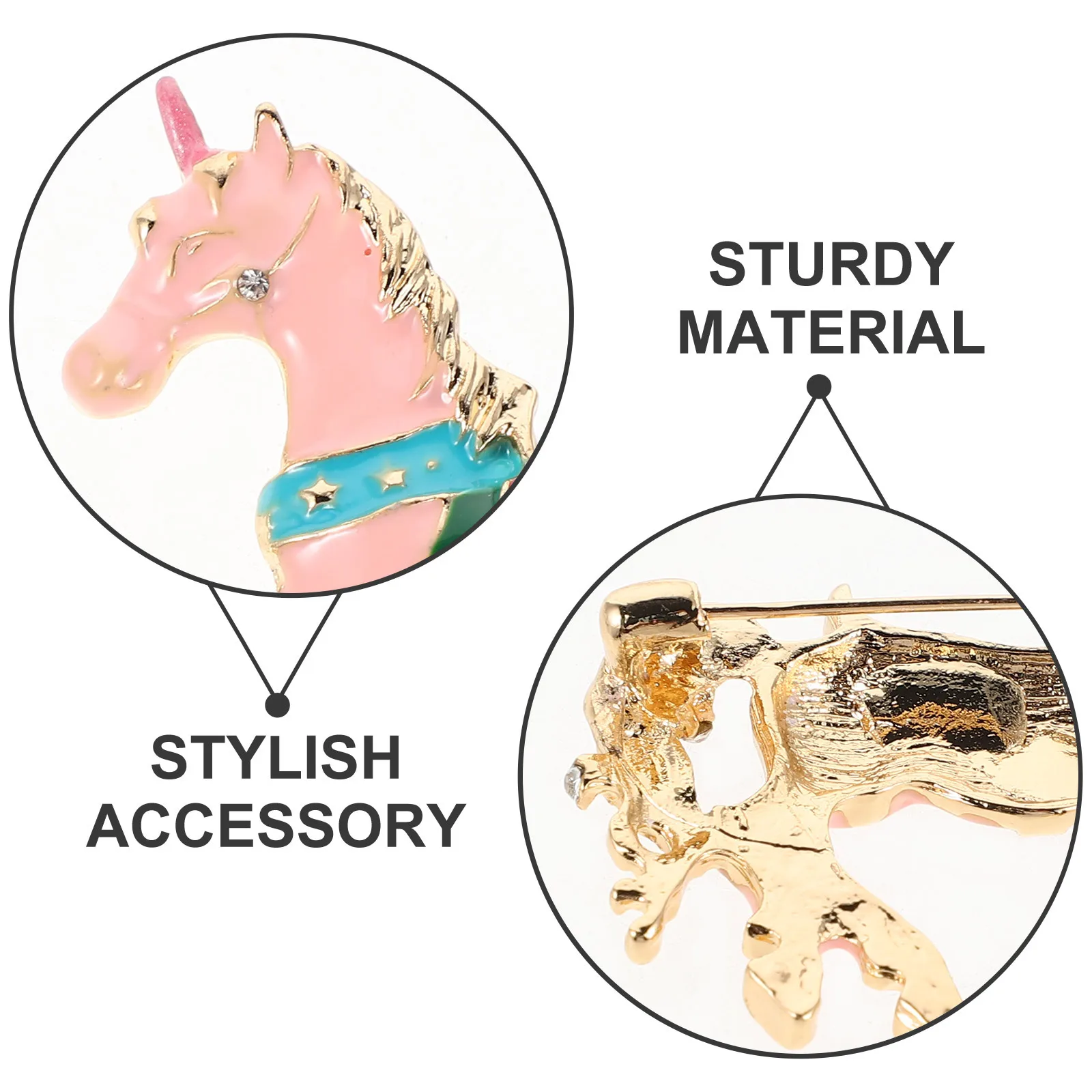 الصينية زودياك الحصان بروش دبوس أنيق المينا براعة كريستال دبوس ملحق للمناسبات الاحتفالية والهدايا #2