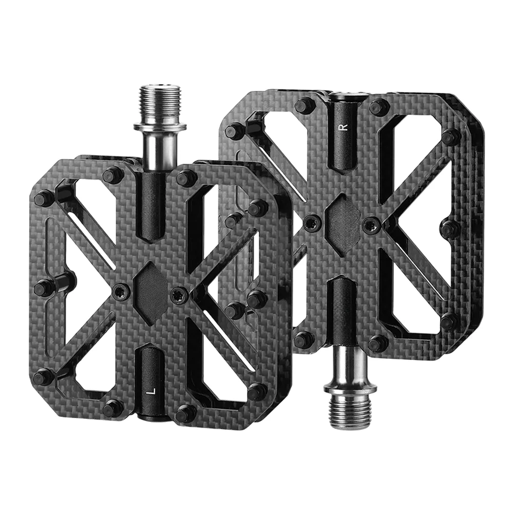 Anti-slip Bicycle Pedals Carbon Fiber Pedals High-modulus Carbon Fiber Smooth Rotation Bike Pedal System Carbon Fiber Pedals