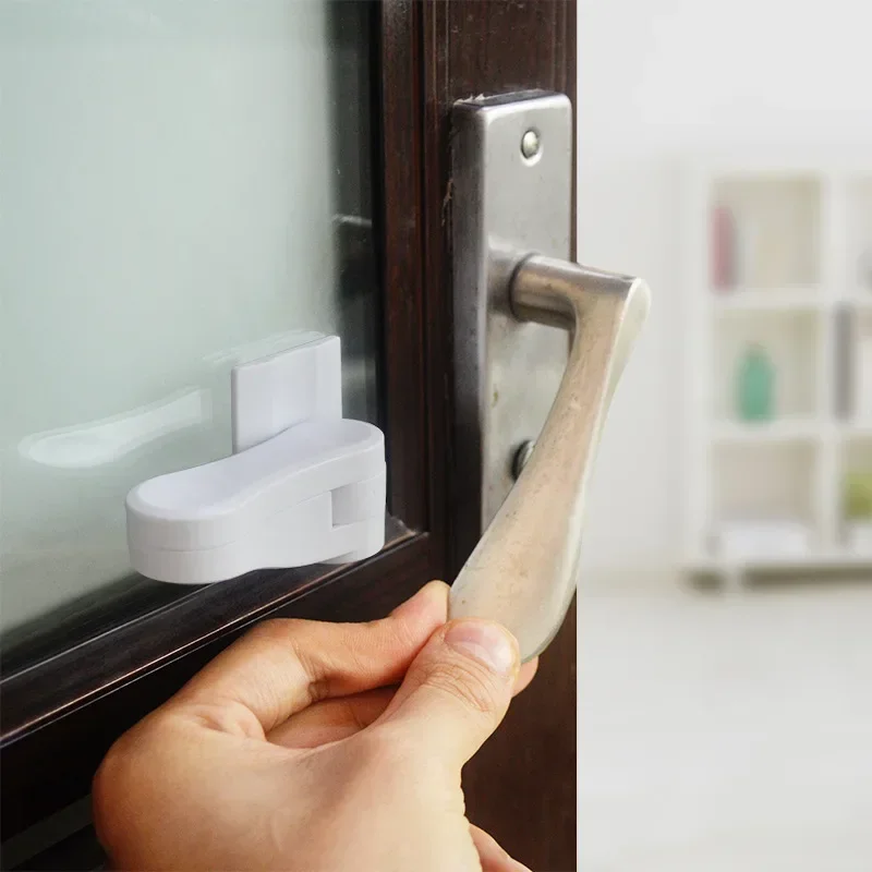 NEW Door Lever Lock Baby Proofing Door Handle Lock Childproofing Door Knob Lock Easy To Install and Use Adhesive