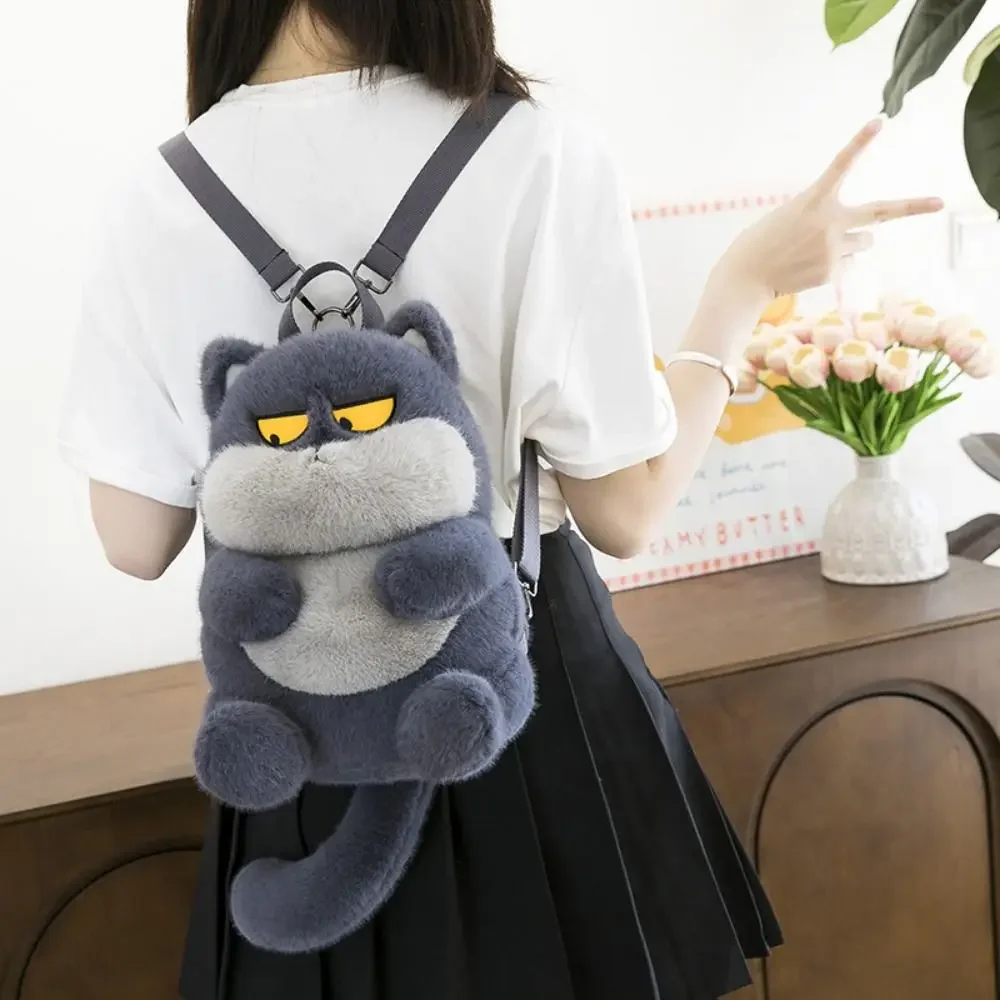 

Animals Cat Plush Backpack Plush Doll Large Capacity Little Cat Doll Shoulder Bag Cute 35cm Cartoon Plush Schoolbag Outdoor