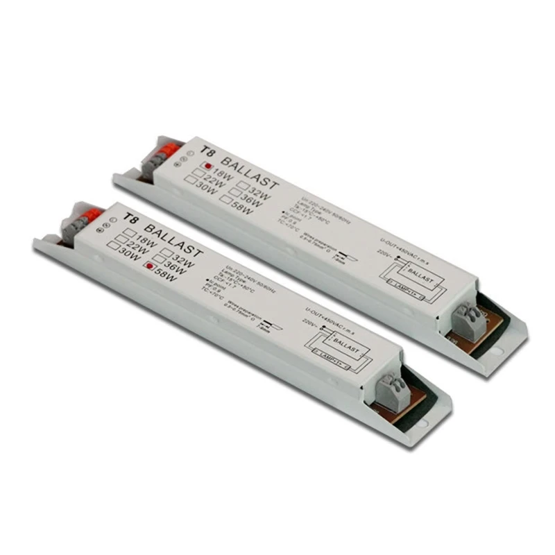 Commonly Used T8 1x 18W/1x 58W Electronic Ballast Equipment for Fluorescent Lamp