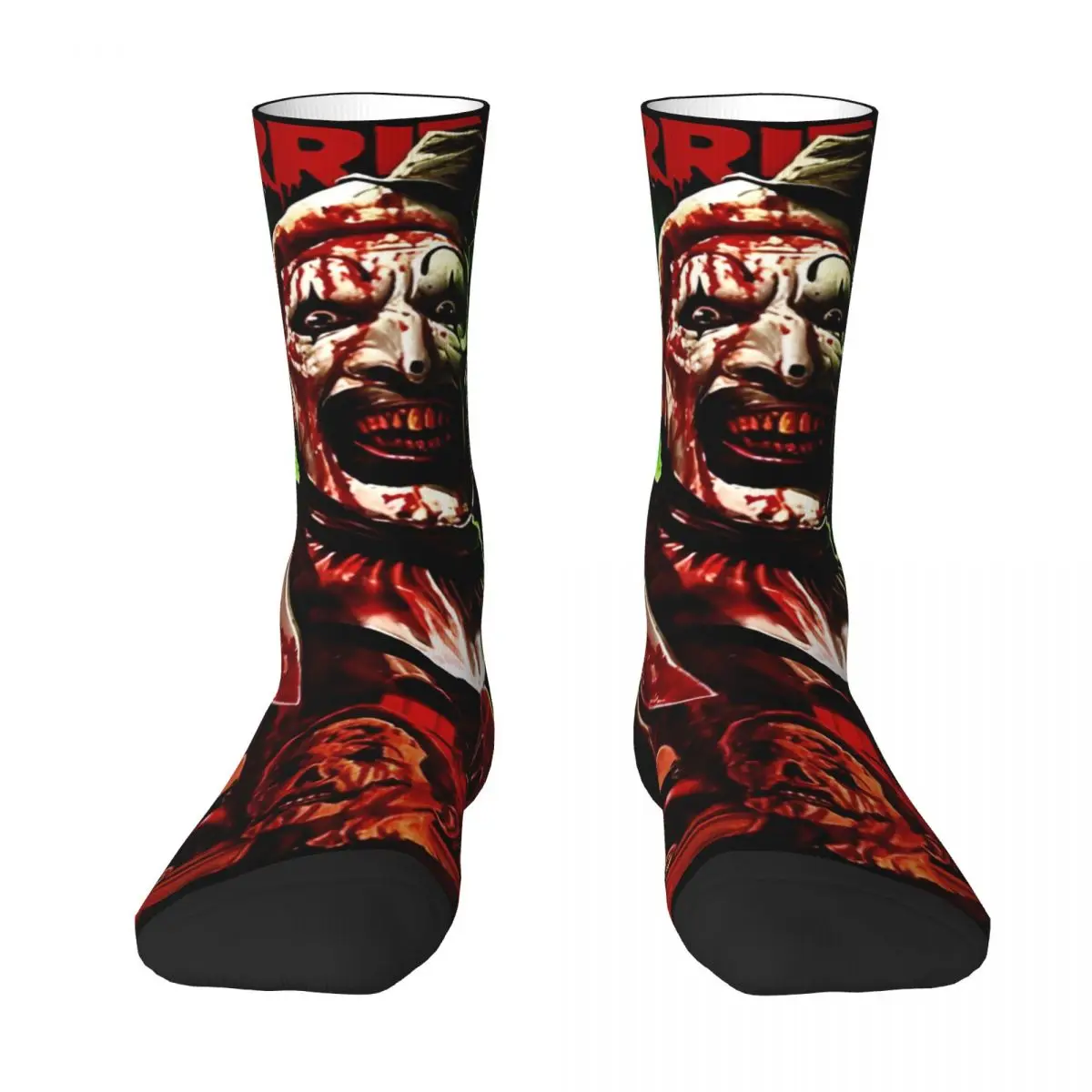 Art The Clown Terrifier Horror Film Socks Autumn Stockings Casual Women Men Comfortable Socks Design Cycling Anti Skid Socks