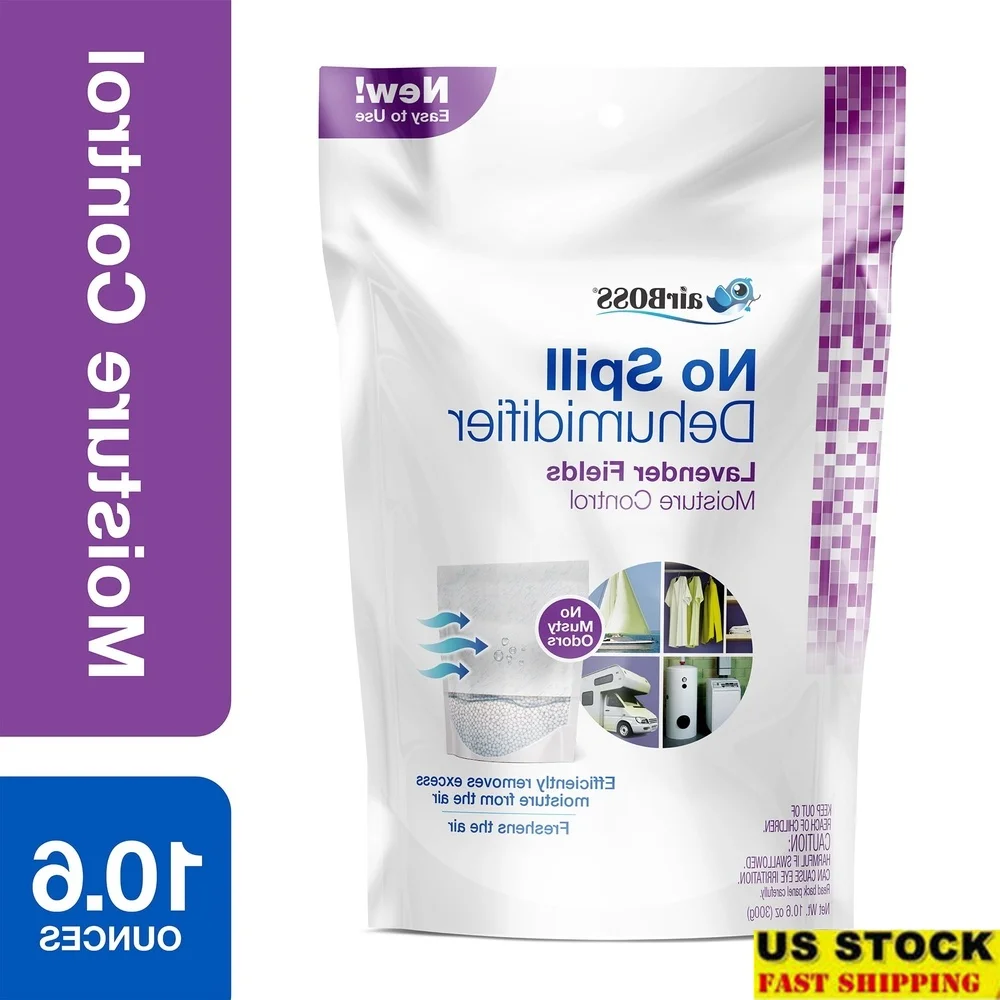 

Осушитель без разлива с лавандовыми полями, ароматными бусинами из хлорида кальция, контроль влаги, домашний офис, шкаф, лодка, кемпер