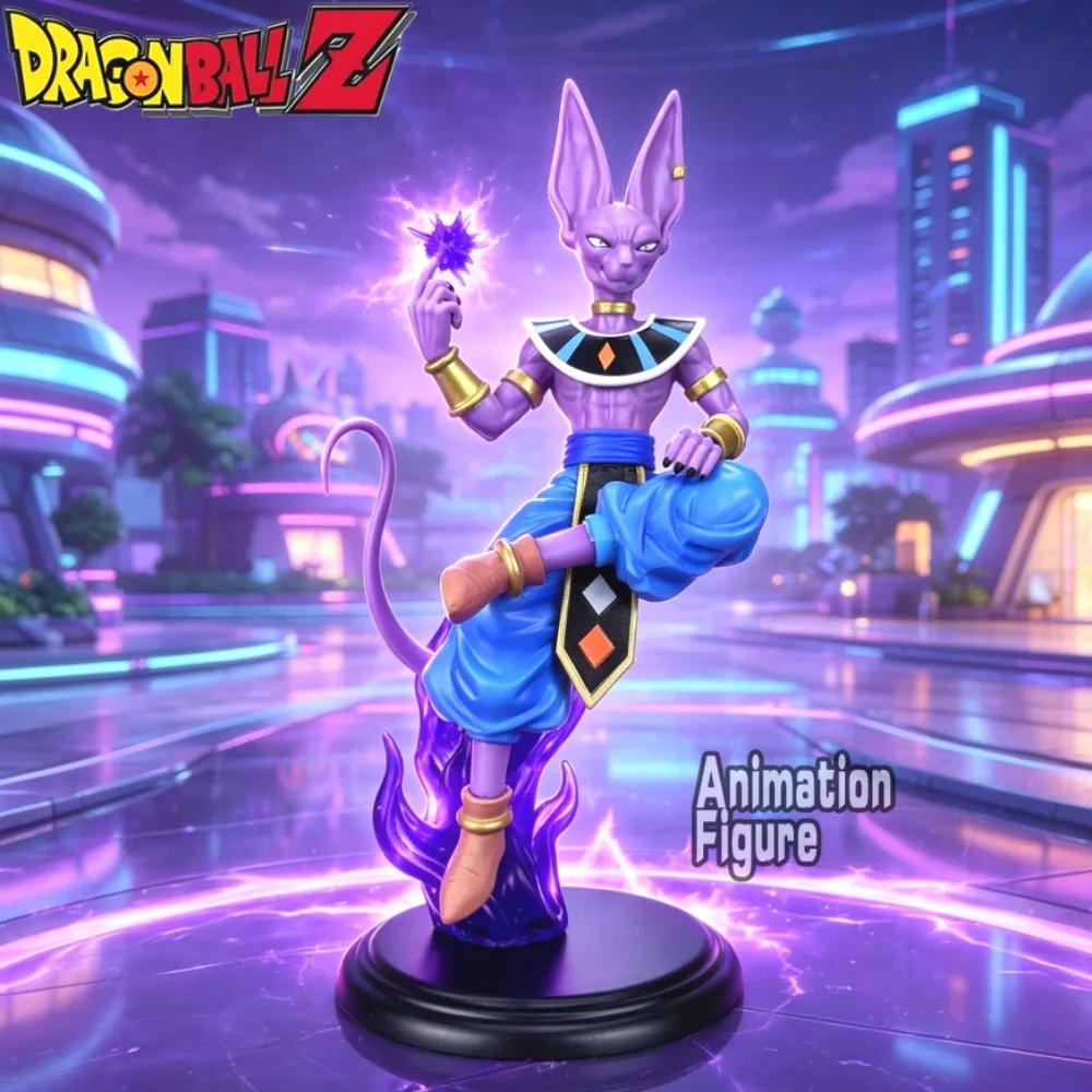 21cm/8,27 Zoll Anime Dragon Ball Z Figur Beerus Actionfiguren PVC-Statue Desktop-Ornament Sammlermodell Spielzeug Geschenke