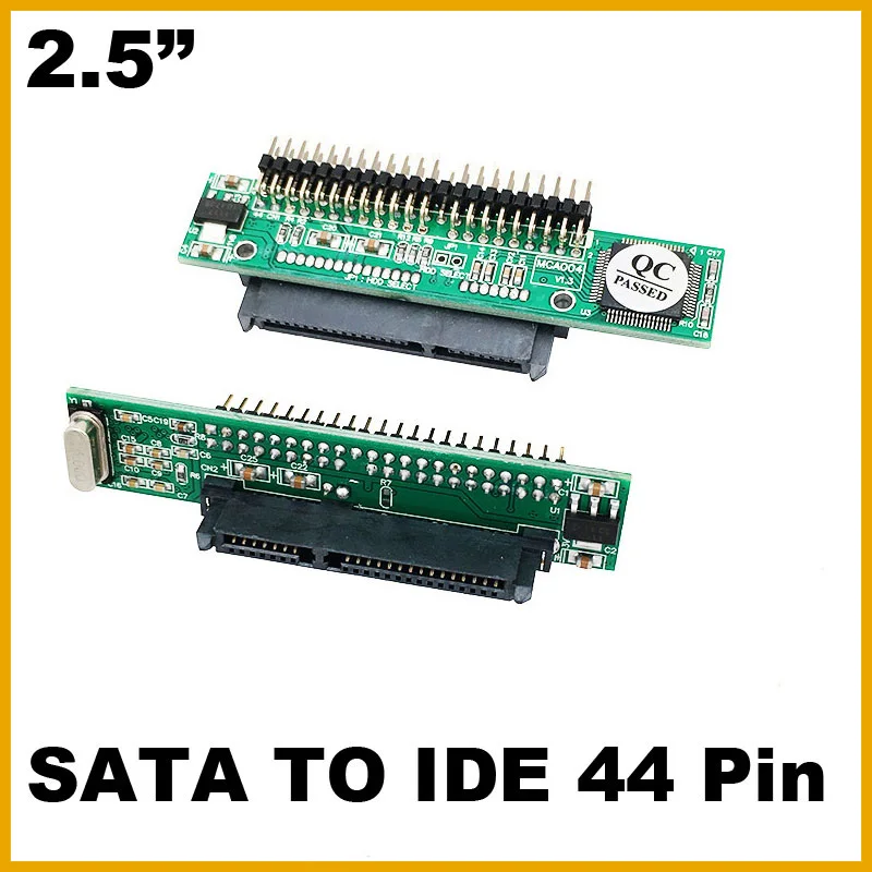 Sata to IDE Adapter Converter Card 2.5 Sata Female to 2.5 inch IDE Male 44pin Port 1.5Gbs Support ATA 133 100 HDD CD DVD Adapter
