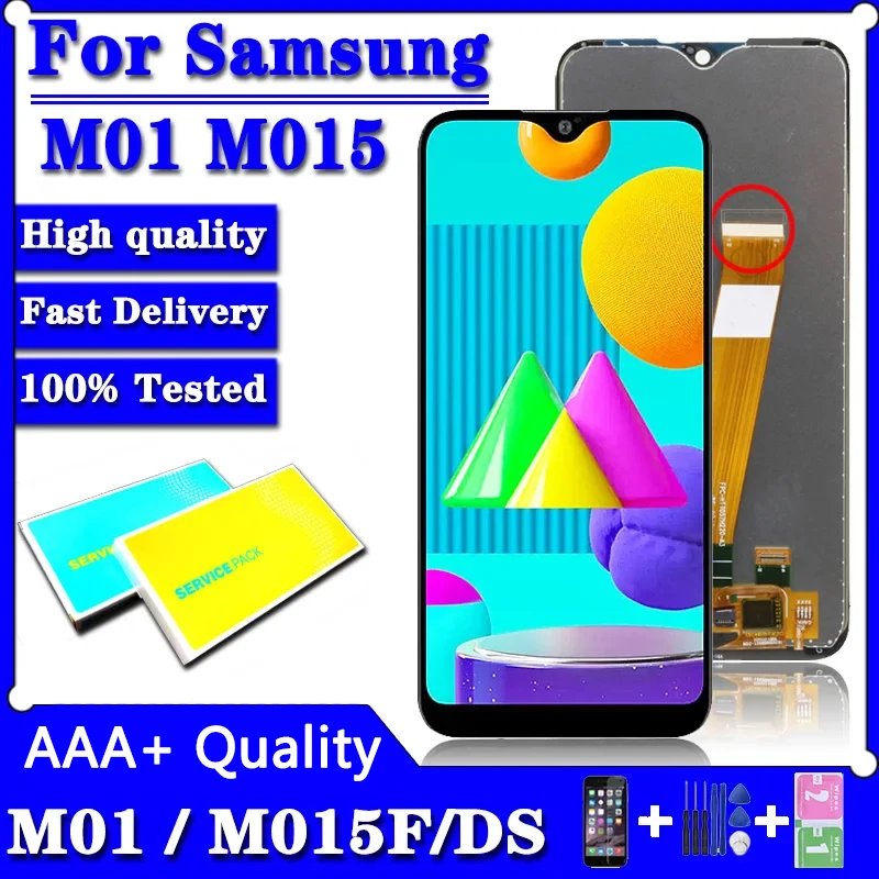 AAA+ Quality LCD For Samsung  M01 M015F/DS LCD Display Touch Screen Digitizer Assembly For Samsung M015F M01 LCD Screen