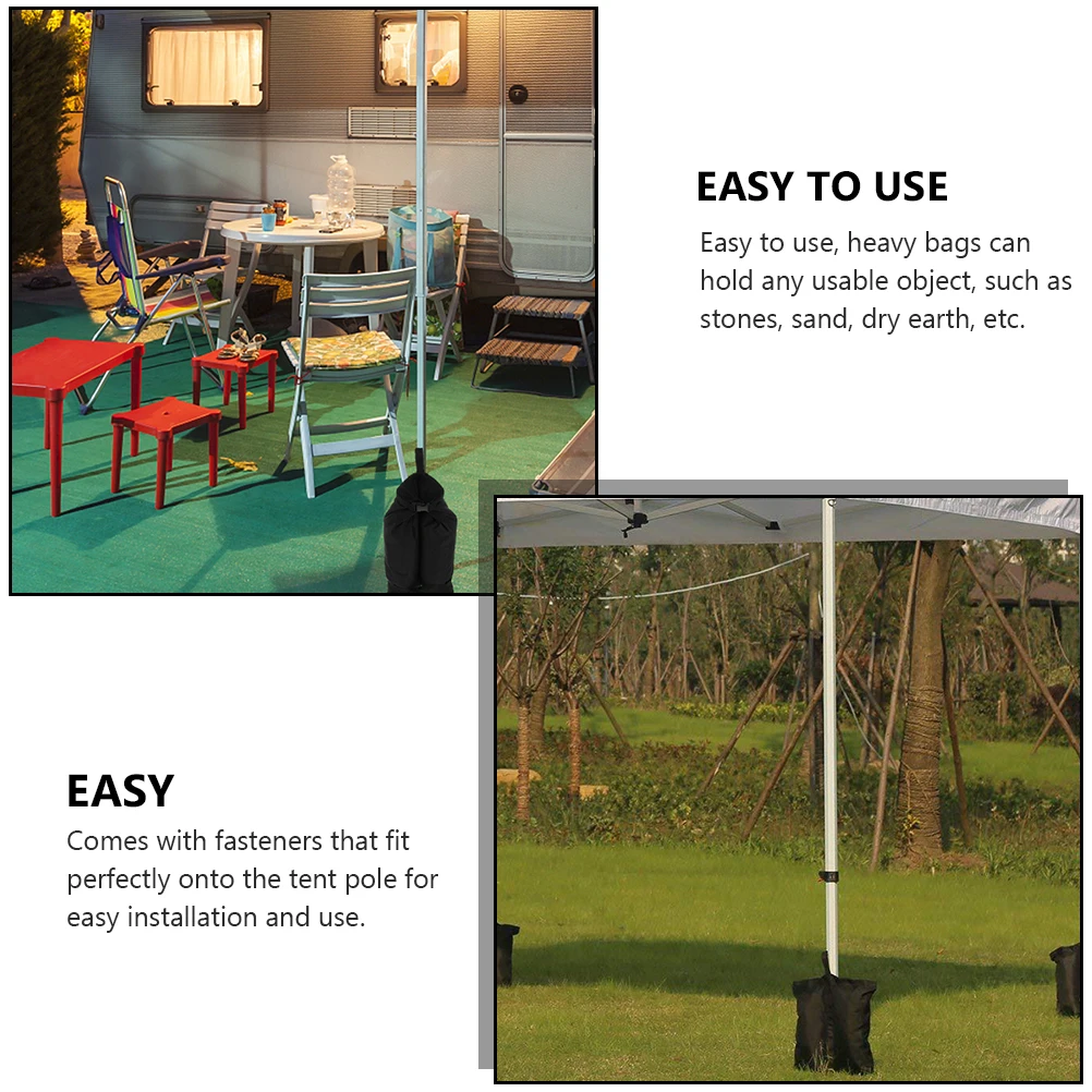 خيمة تحديد الرمل 600D أكسفورد القماش أكياس الوزن الثقيلة للتخييم في الهواء الطلق أكشاك المظلة الساقين كيس الرمل لساحة #3