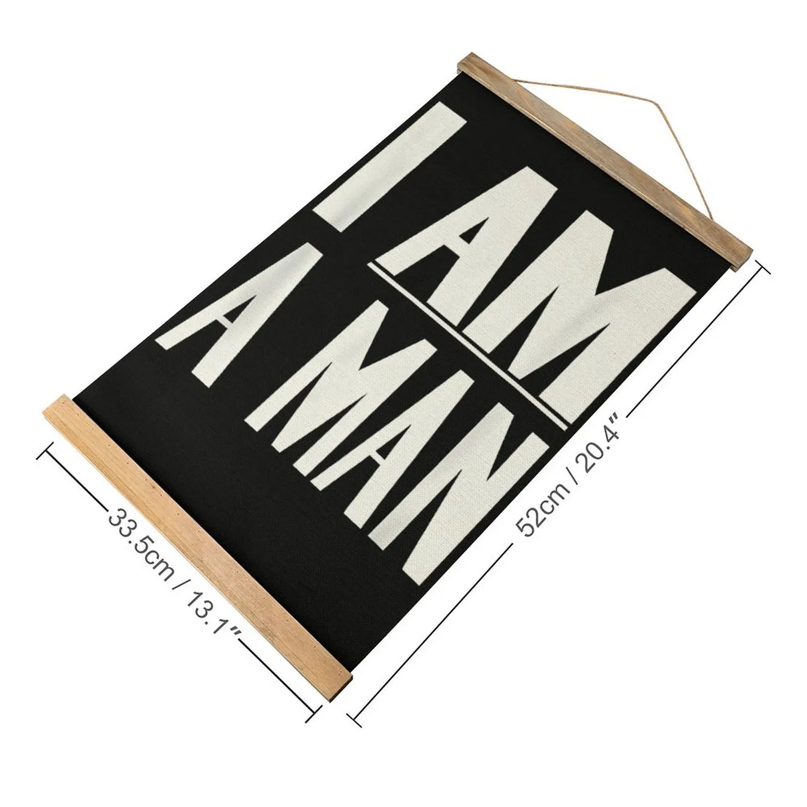 أنا رجل جريئة بيان الكتان معلقة اللوحة الجدة صورة غرفة نوم صورة معلقة الفكاهة الرسم الأبيض تزيين