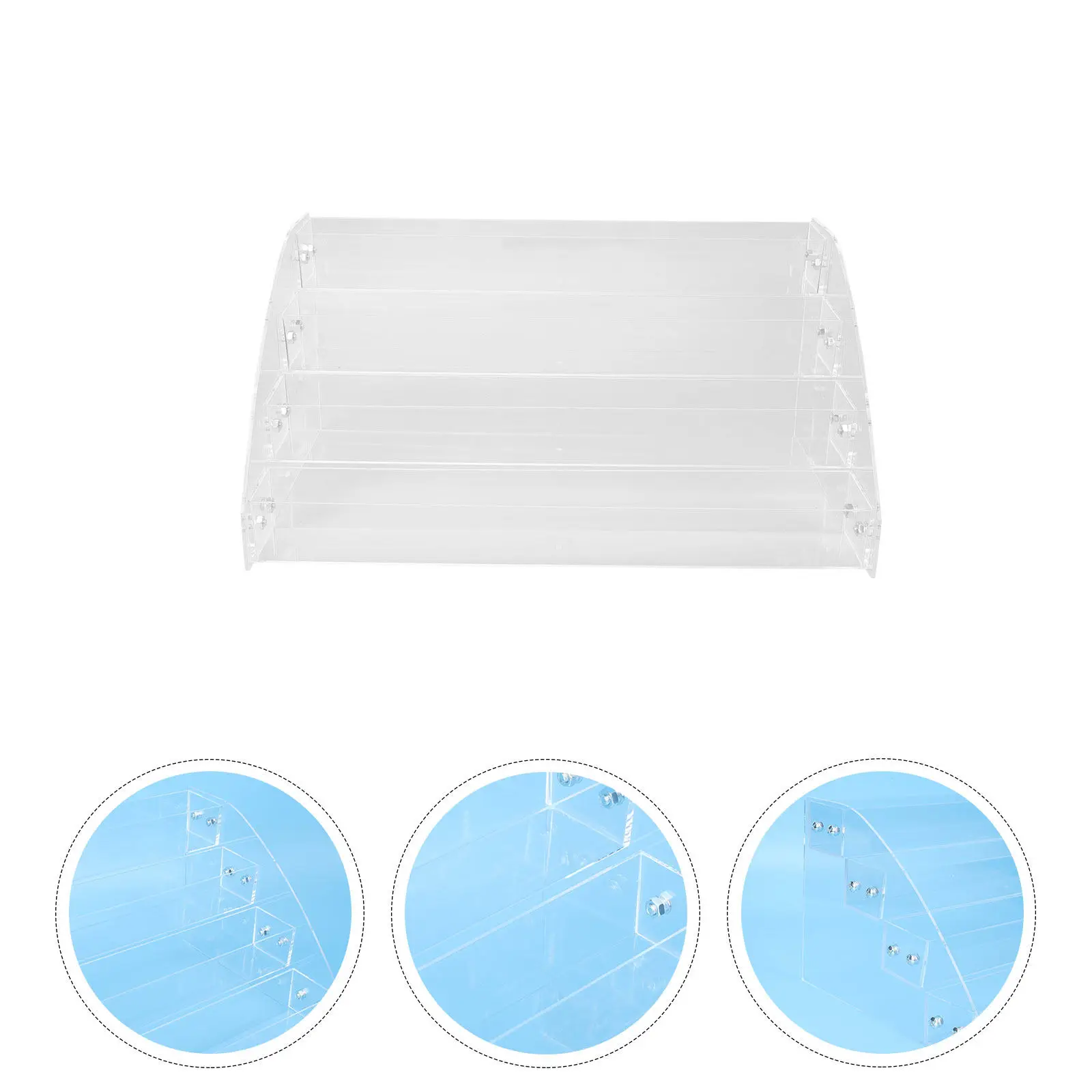 

1Pcs Makeup Display Rack Simple Design Acrylic Lipstick Organizer Nail Polish Storage Holder Organizing Rack for