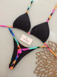 Micro Bikinis 2026 Sexy Women Swimsuit Push Up Swimwear Print Bikini Set Thong Biquini Bathing Suit Swimming Beachwear Female