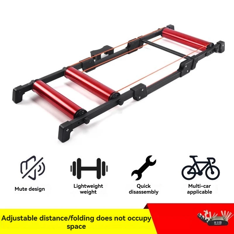 Bicycle roller trainer,indoor,silent,adjustable,three-fold design,suitable for mountain bikes and road bikes,home training platf