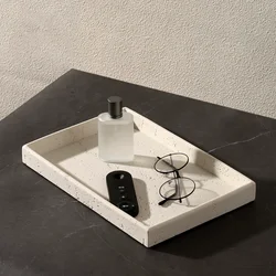 Rice White Hole Limestone Aromatherapy Diffusion Tray, Jewelry Tray, Bathroom Decoration, Dressing Table Tray, Natural Marble