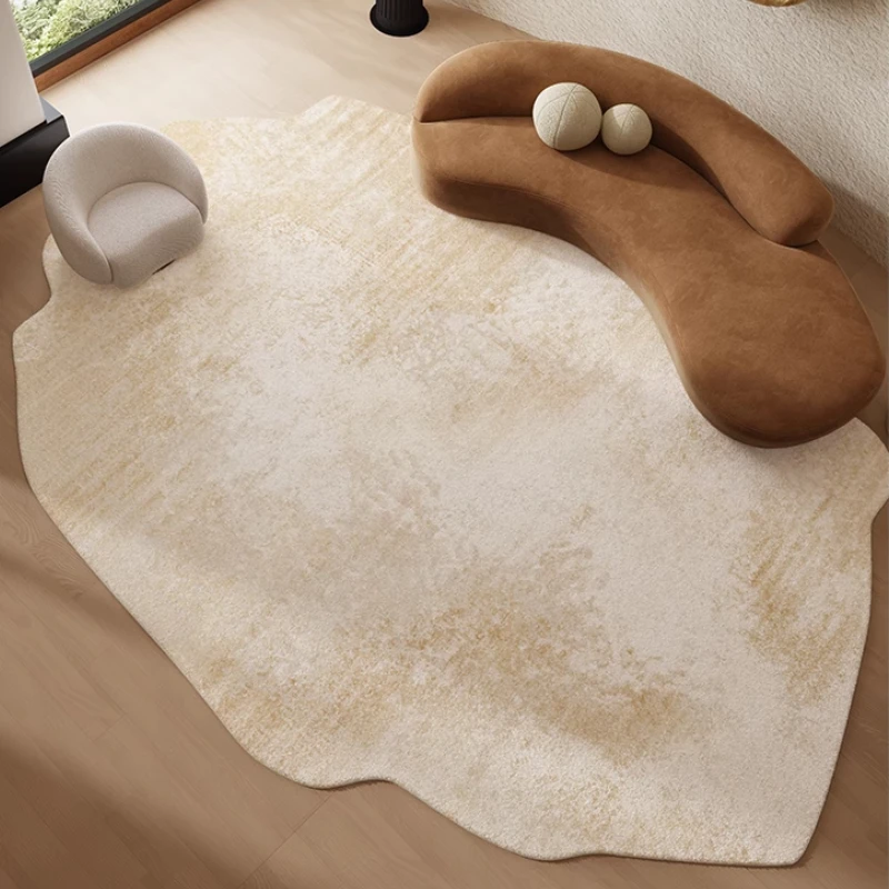 

Irregular Shapes Rugs for Bedroom Light Luxury Living Room Decoration Carpet Thick Plush Study Floor Mat Fluffy Soft Bedside Rug
