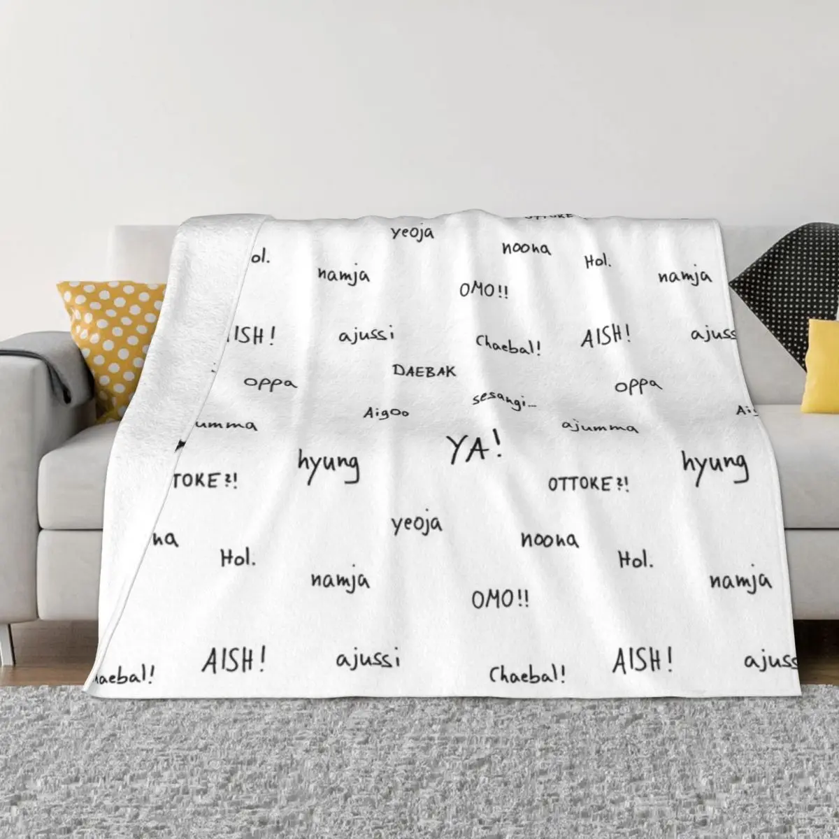 Kdrama Vocabulary Quilt Bed Blankets Quilt For Bed Blankets And Blankets Throw Blanket